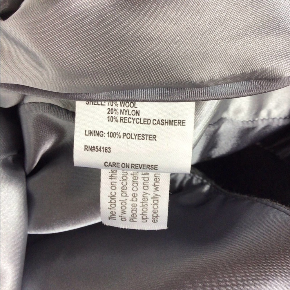 Calvin Klein | Heather Gray Wool Cashmere Peacoat M - Picture 6 of 9